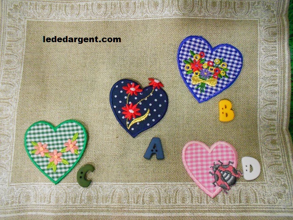 motif coeur vichy ou pois